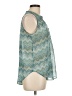 American Dream 100% Polyester Teal Blue Sleeveless Blouse Size L - photo 4