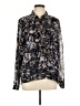 CAbi 100% Polyester Paisley Blue Long Sleeve Blouse Size L - photo 1