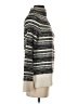 Talbots Fair Isle Black Gray Turtleneck Sweater Size XS - photo 4