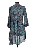 Torrid 100% Polyester Paisley Teal Casual Dress Size Lg Plus (0) - photo 2