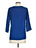 Everly 100% Polyester Blue 3/4 Sleeve Blouse Size S - photo 2