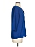 Everly 100% Polyester Blue 3/4 Sleeve Blouse Size S - photo 4