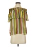 CAbi 100% Polyester Green Short Sleeve Blouse Size XS - photo 1