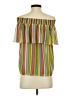 CAbi 100% Polyester Green Short Sleeve Blouse Size XS - photo 2