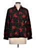 TanJay 100% Polyester Floral Black Long Sleeve Blouse Size 10 (petite) - photo 1