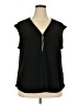 89th & Madison Black Sleeveless Blouse Size 2X - photo 1