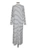 Mod Ref Stripes White Gray Casual Dress Size L - photo 2