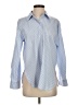 Zara Checkered-gingham Blue Long Sleeve Button-Down Shirt Size XS - photo 1