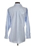 Zara Checkered-gingham Blue Long Sleeve Button-Down Shirt Size XS - photo 2