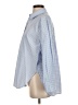 Zara Checkered-gingham Blue Long Sleeve Button-Down Shirt Size XS - photo 5