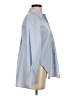 Zara Checkered-gingham Blue Long Sleeve Button-Down Shirt Size XS - photo 4