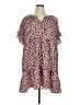 Unbranded 100% Polyester Animal Print Pink Casual Dress Size XL - photo 1