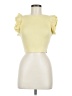 Zara Yellow Short Sleeve Top Size M - photo 1