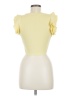 Zara Yellow Short Sleeve Top Size M - photo 2