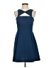 BCBGeneration 100% Recycled Polyester Solid Blue Cocktail Dress Size 2 - photo 1