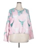 Unbranded Print Pink Pullover Sweater Size XXL (estimated) - photo 1
