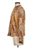 Tiny 100% Rayon Floral Gold Jacket Size S - photo 5