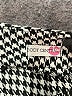 Body Central Houndstooth Black Casual Skirt Size L - photo 4