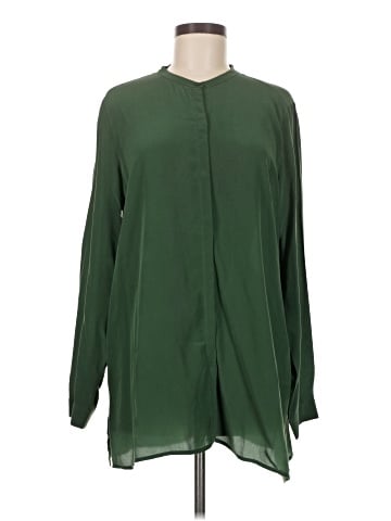 Eileen Fisher Long Sleeve Silk Top (view 1)