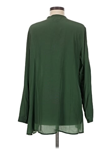 Eileen Fisher Long Sleeve Silk Top (view 2)