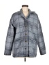 J.Jill 100% Polyester Plaid Gray Coat Size M - photo 1