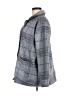 J.Jill 100% Polyester Plaid Gray Coat Size M - photo 5