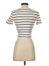 Zara Stripes Ivory Short Sleeve Turtleneck Size S - photo 2