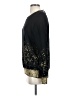 Coco + Carmen Metallic Black Pullover Sweater Size S - photo 5