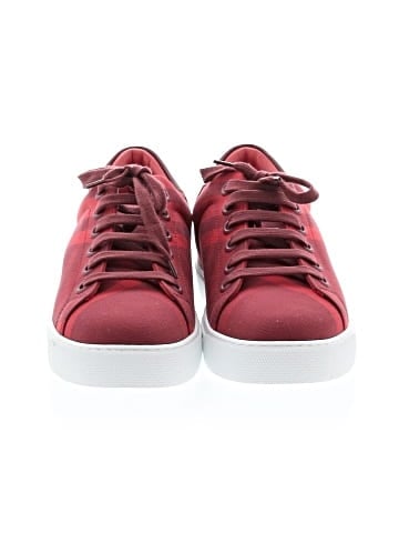 Burberry Canvas Red Check Sneakers (view 2)