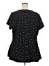 Lane Bryant Stars Black Short Sleeve Blouse Size 20 - photo 2