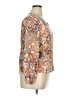 Unbranded 100% Polyester Paisley Tan Long Sleeve Blouse Size XL - photo 4