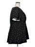 Lane Bryant Stars Black Short Sleeve Blouse Size 20 - photo 4