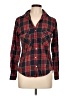 Leara Woman Plaid Red Long Sleeve Button-Down Shirt Size L - photo 1