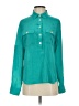 Banana Republic 100% Silk Color Block Teal Blouse Size S - photo 1