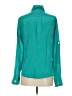 Banana Republic 100% Silk Color Block Teal Blouse Size S - photo 2