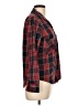 Leara Woman Plaid Red Long Sleeve Button-Down Shirt Size L - photo 4