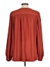 Ann Taylor LOFT 100% Polyester Red Long Sleeve Blouse Size L - photo 2