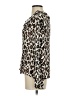 Zara Basic Animal Print Ivory Long Sleeve Blouse Size XS - photo 5