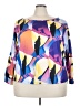 Unbranded Purple 3/4 Sleeve Blouse Size 3X - photo 1