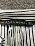 Zara Stripes Gray Long Sleeve Blouse Size L - photo 7