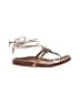 Donald J Pliner Brown Silver Sandals Size 7 1/2 - photo 1