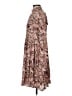 Code x Mode 100% Polyester Paisley Brown Casual Dress Size S - photo 5