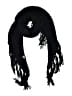 Pull&Bear Solid Black Scarf One size - photo 1