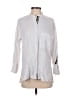 Zara Basic Silver 3/4 Sleeve Button-Down Shirt Size S - photo 1