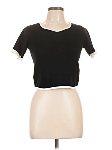 Knit Mix Short Sleeve T-Shirt (view 1)