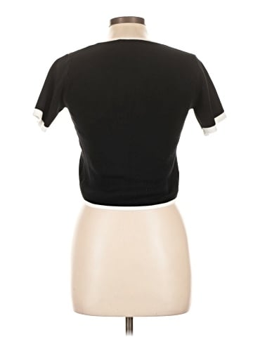 Knit Mix Short Sleeve T-Shirt (view 2)