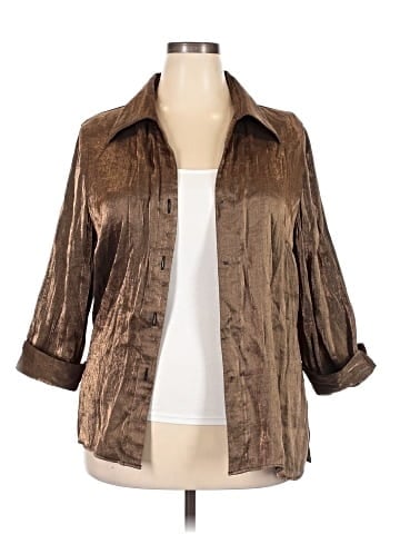 Gloria Lance 3/4 Sleeve Button-Down Shirt (view 1)