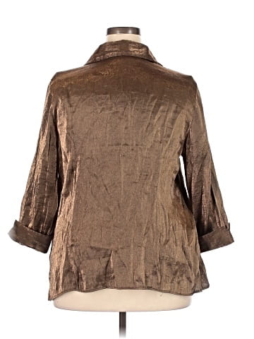 Gloria Lance 3/4 Sleeve Button-Down Shirt (view 2)