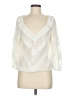 Max Studio 100% Polyester Ivory 3/4 Sleeve Blouse Size M - photo 1