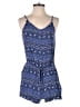 Old Navy 100% Rayon Hearts Blue Romper Size S - photo 1